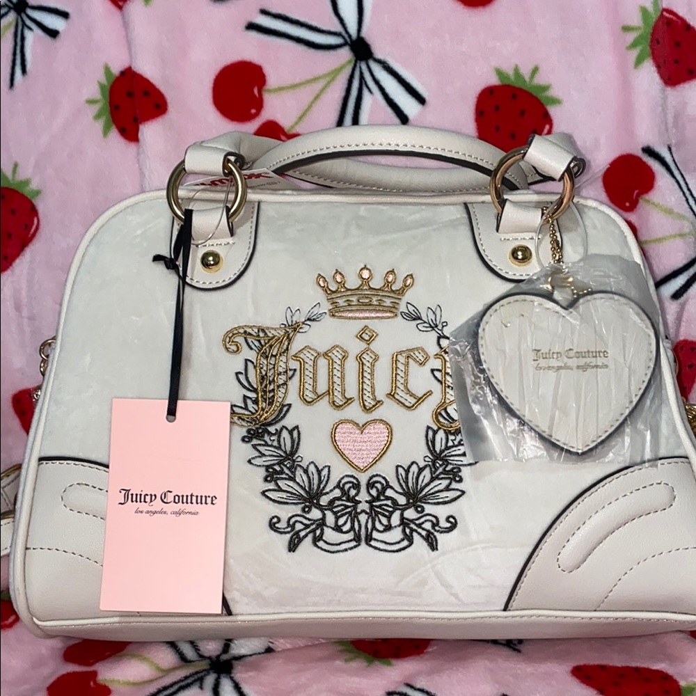 🤍💛NEW💛🤍!!!Juicy Couture White and Gold Women's Bag